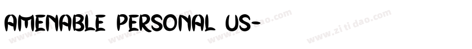 Amenable Personal Us字体转换